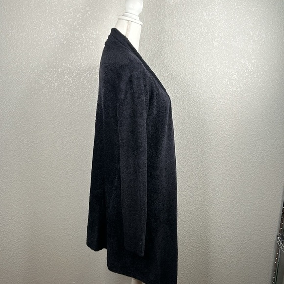 Barefoot Dreams Navy Cozy Bamboo Chic Lite Long Sleeve Open Cardigan Sweater M - Picture 4 of 7